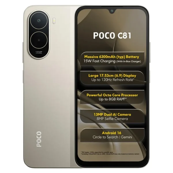 Prix Poco C81 4G en algerie
